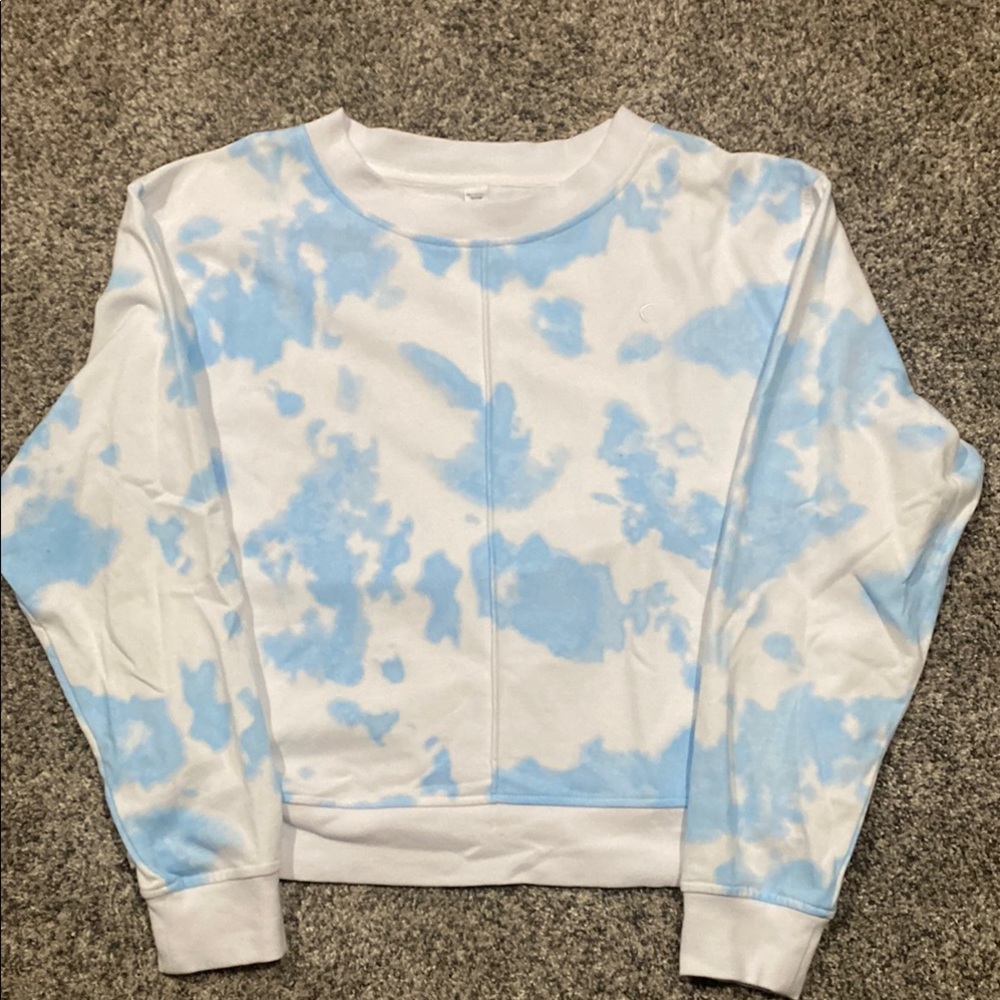 ZYIA Blue Tie-Dye Sweatshirt